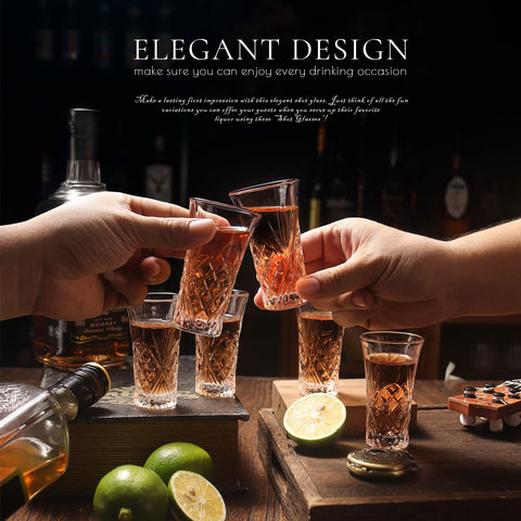 LOBUBT shot glass set in sturdy carton packaging for gifting