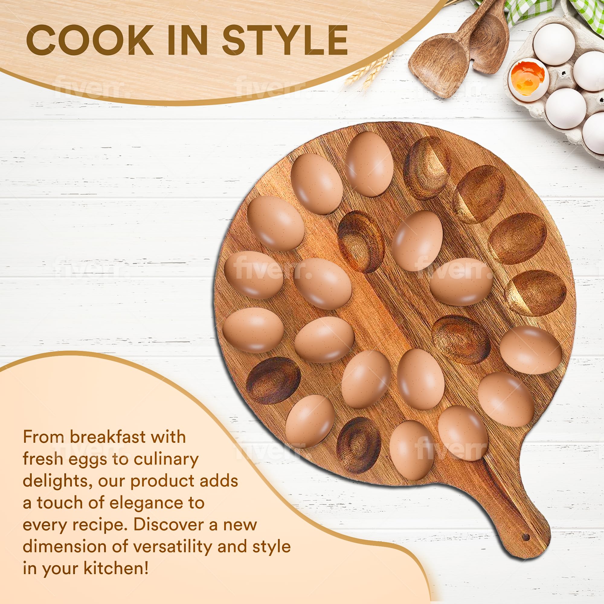 LOBUSO acacia wood tray grain detail enhances rustic tablescape