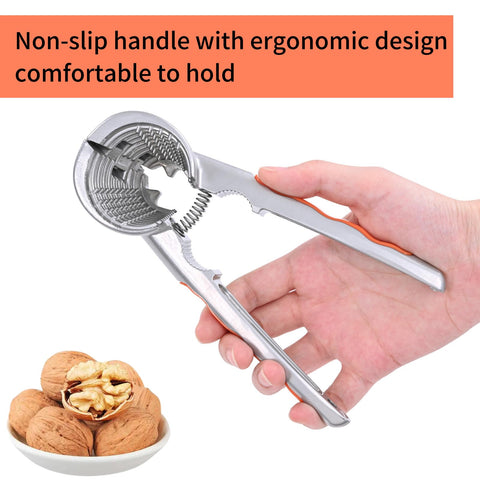 LOCEAST nut cracker featuring ergonomic non-slip handles for comfortable use.