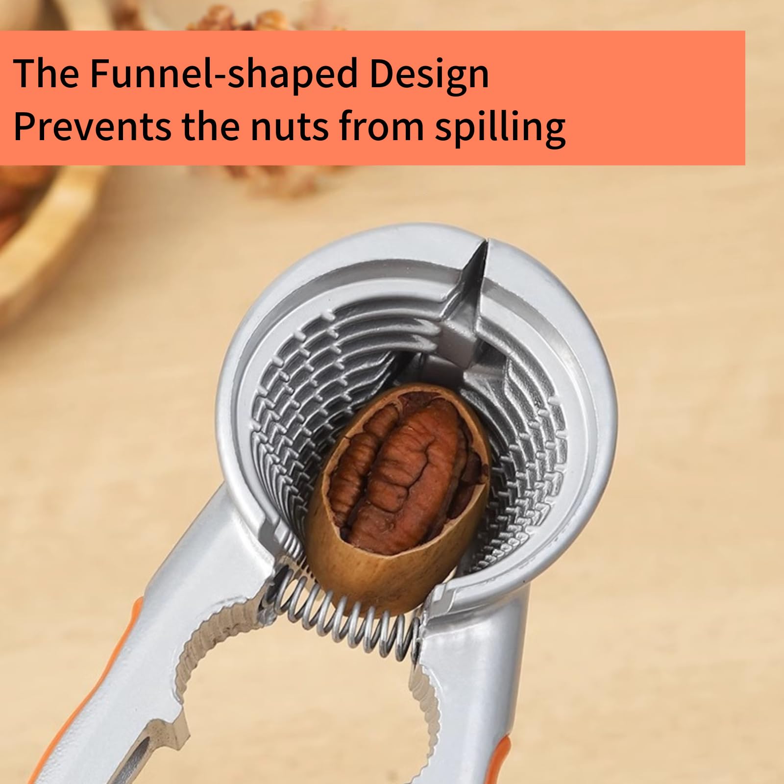 LOCEAST nut crackers pack includes two pieces for versatile home tasks.