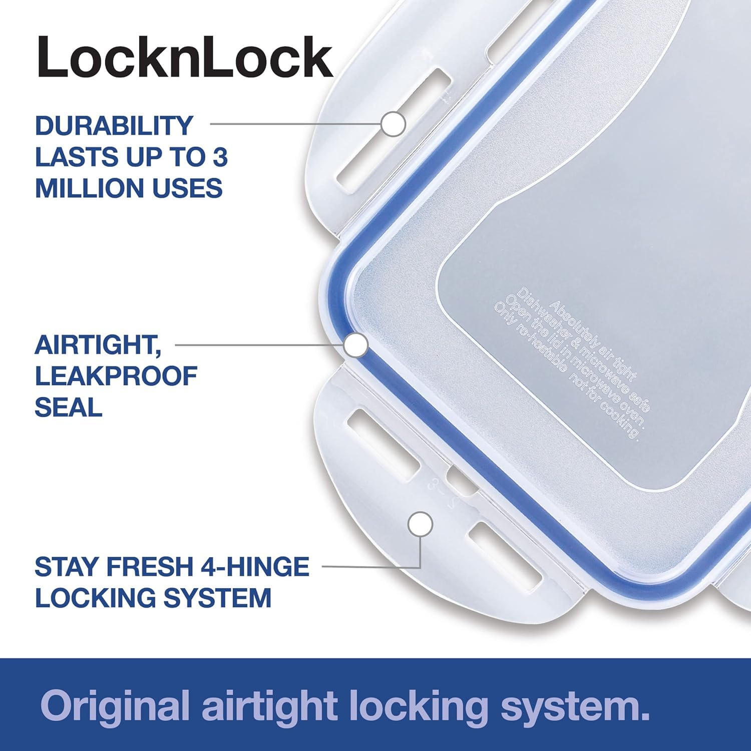 LocknLock dishwasher-safe container for easy cleanup after meals.