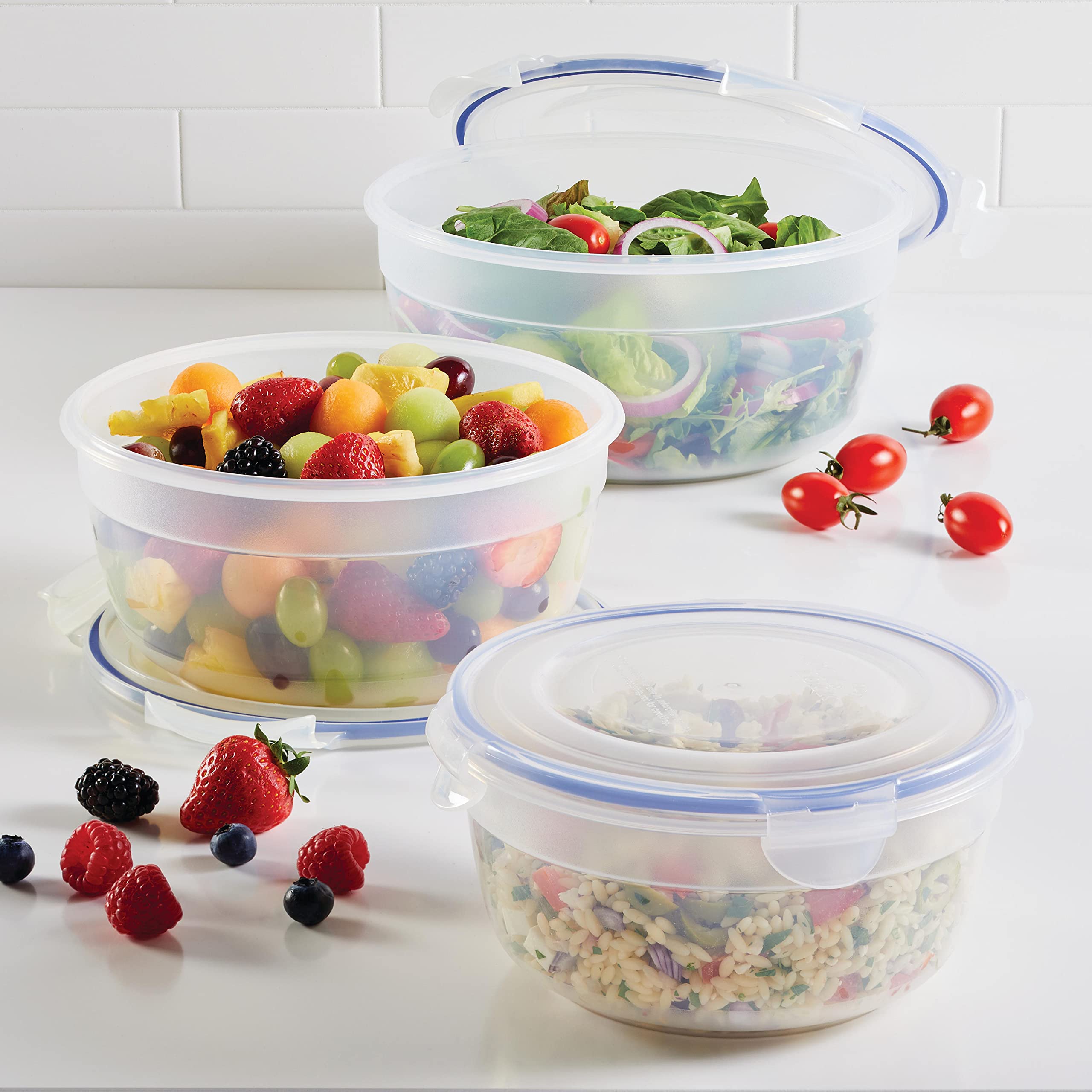 LocknLock Easy Essentials 8.9-cup bowl with lid keeps snacks fresh