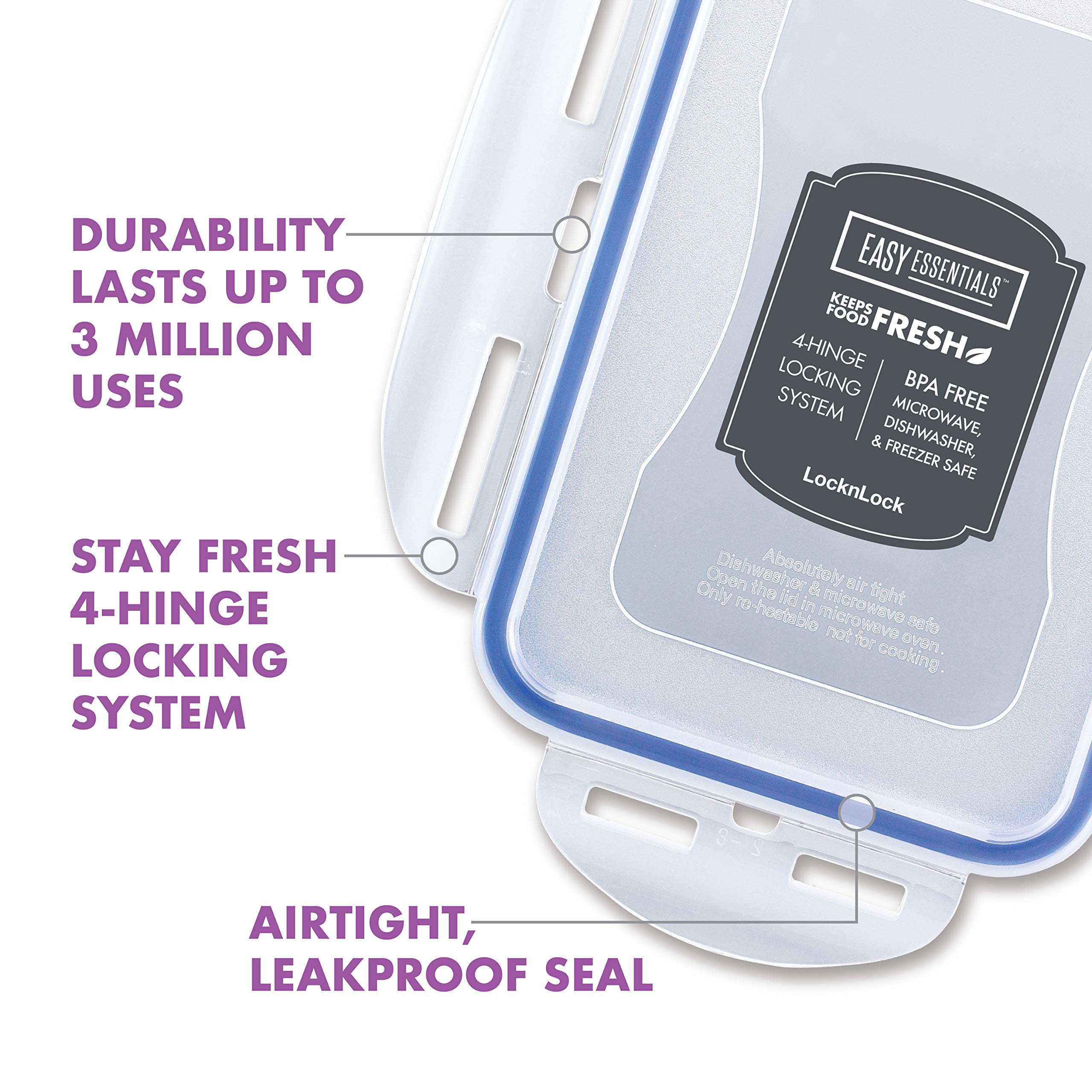LocknLock Easy Essentials BPA-free stackable container saves kitchen space