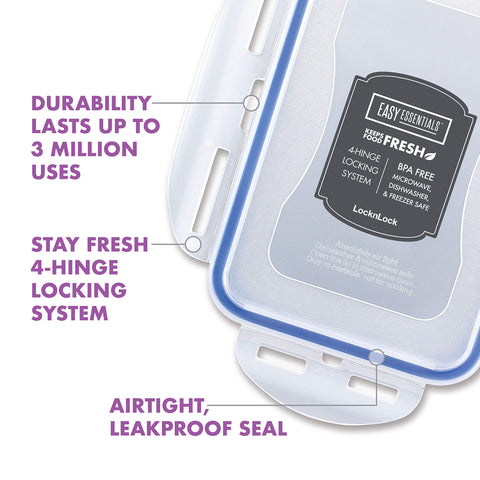 LocknLock Easy Essentials BPA-free stackable container saves kitchen space