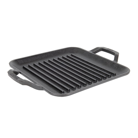 Lodge 11-inch square grill pan from Chef Collection for even searing