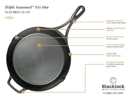 Lodge Blacklock 10.25-inch skillet family heritage and trusted craftsmanship
