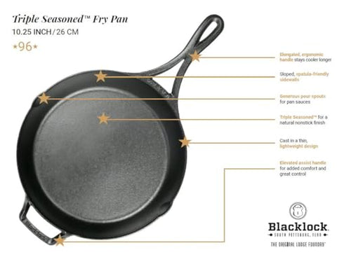 Lodge Blacklock 10.25-inch skillet family heritage and trusted craftsmanship