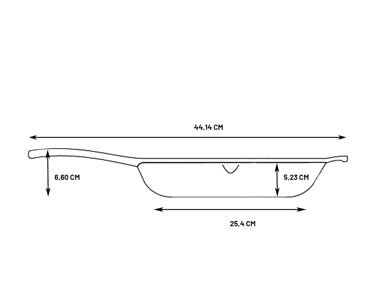 Lodge Blacklock 10.25-inch skillet raised handle highlighting cool-touch safety