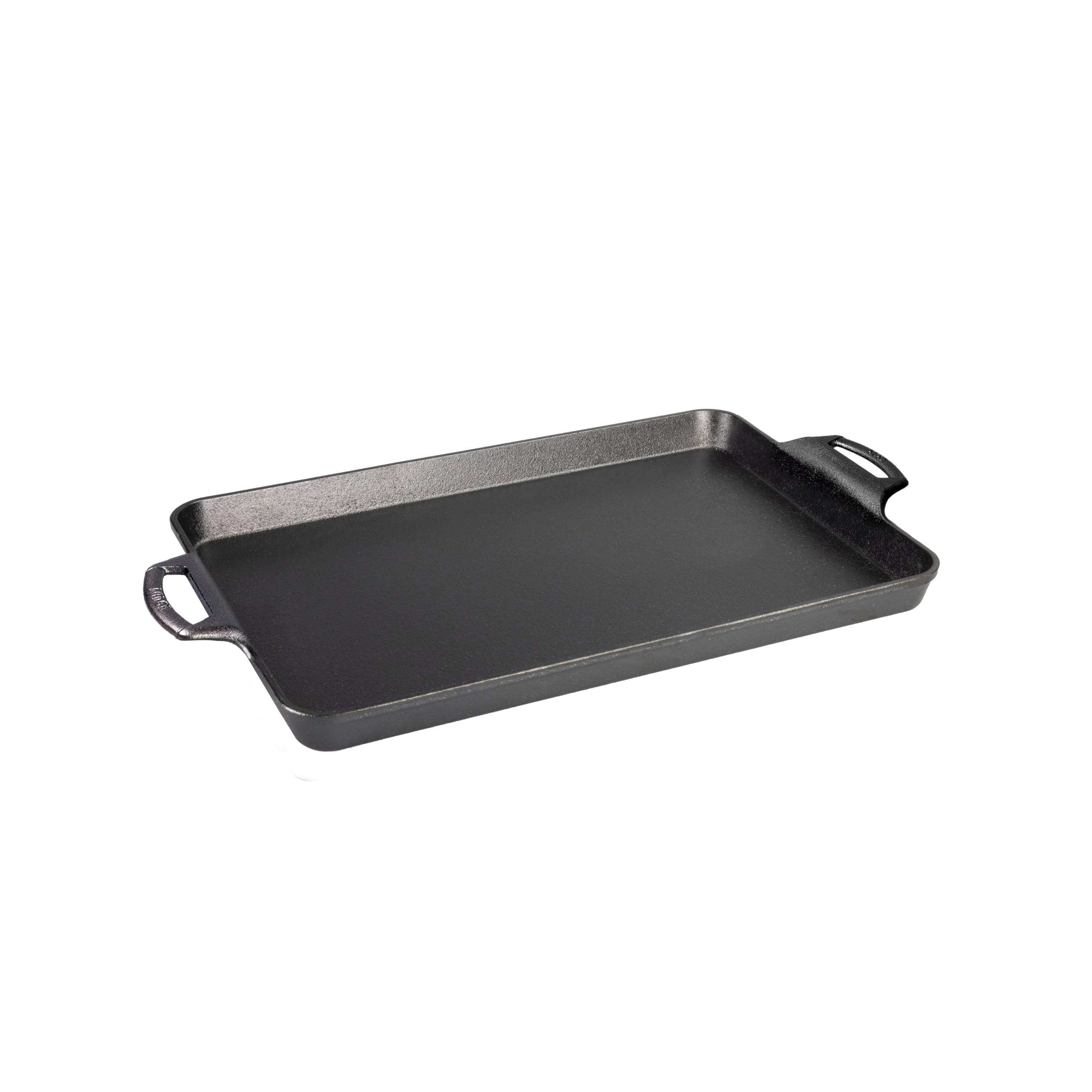 Lodge Cast Iron Baking Pan top view showing sturdy construction for even heating.