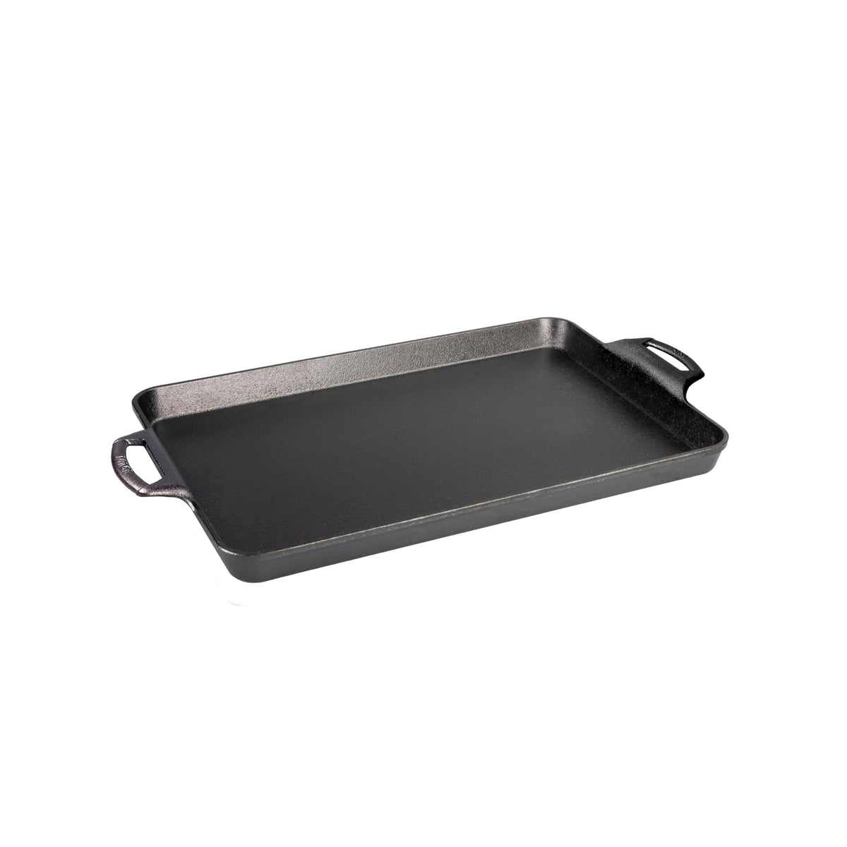 Lodge Cast Iron Baking Pan top view showing sturdy construction for even heating.