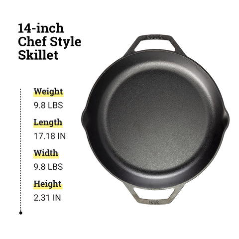 Chef-inspired design supports comfortable handling and easy spatula access.