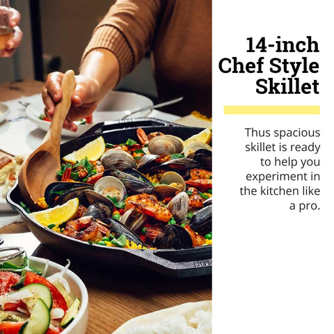 Seasoned surface close-up highlights natural release and durable cast iron flavor potential.