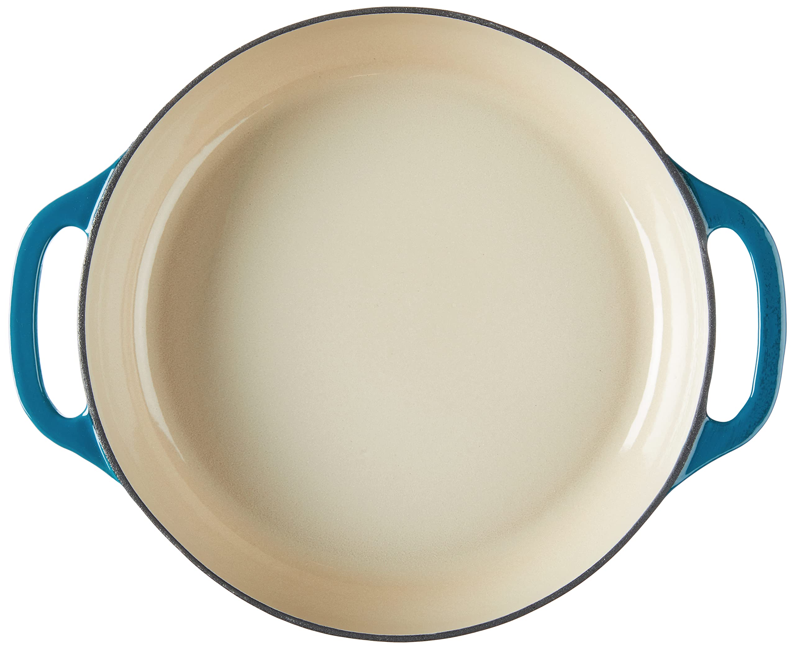 Lodge enamel cast iron casserole in oven up to 500°F, versatile cooking on stovetop too.