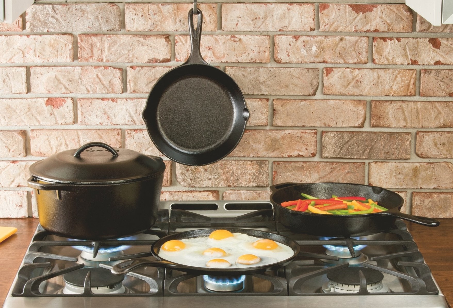 Lodge H5MS serving-ready mini skillet used for hot appetizers.