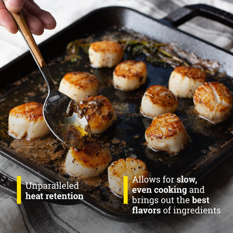 Lodge oven-safe cast iron pan suitable for oven and stovetop