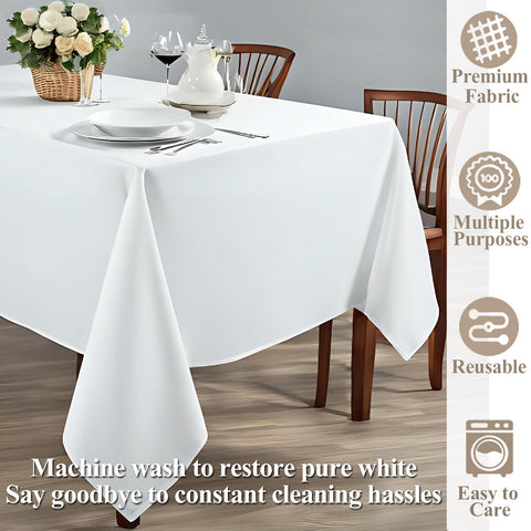 Lodmemo four-pack rectangle tablecloths for versatile event setups.