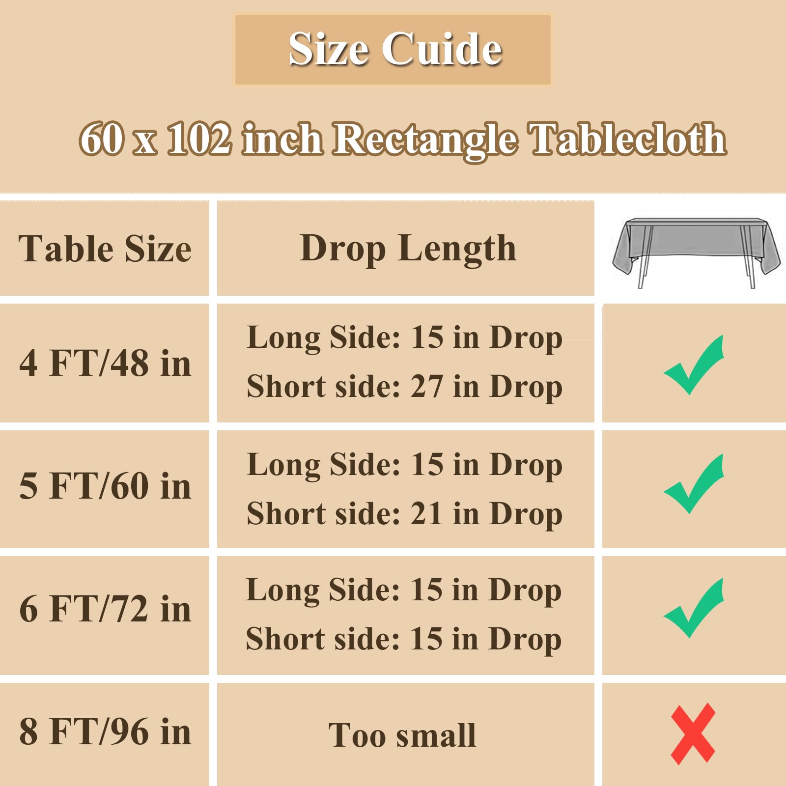 Lodmemo party dining tablecloth adds an elegant look to celebrations.