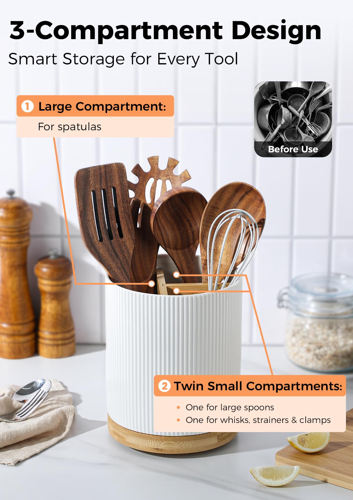 LoeJan cork base protects countertops and reduces movement noise