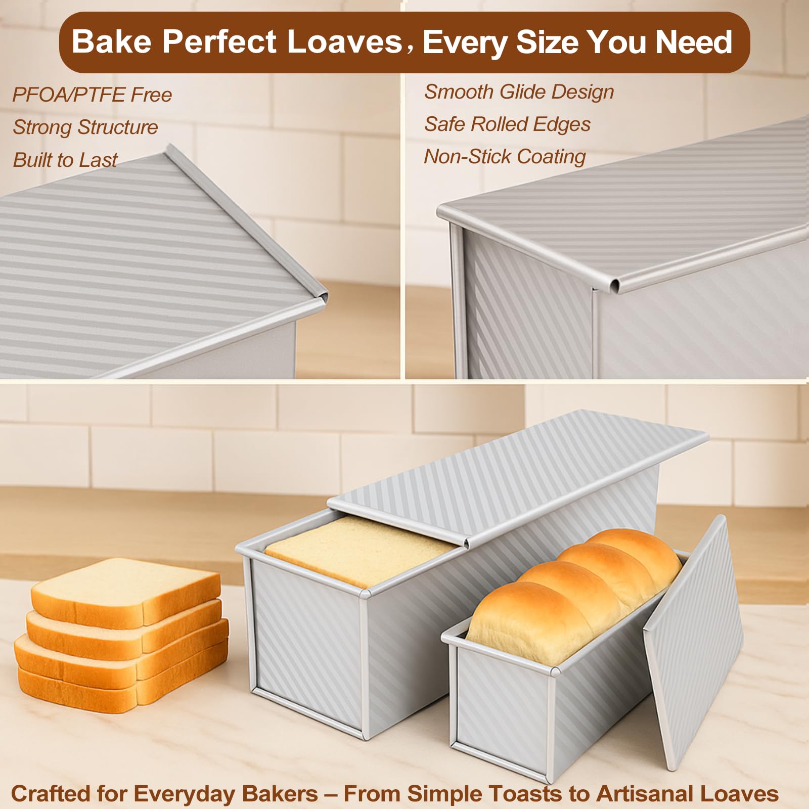 Logario silver textured finish adds a modern kitchen touch