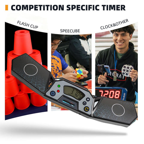 LogicTwist Memory-function cube timer stores last three results for quick review