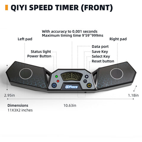 LogicTwist Professional Speed Timer top display enables fast readouts mid-competition