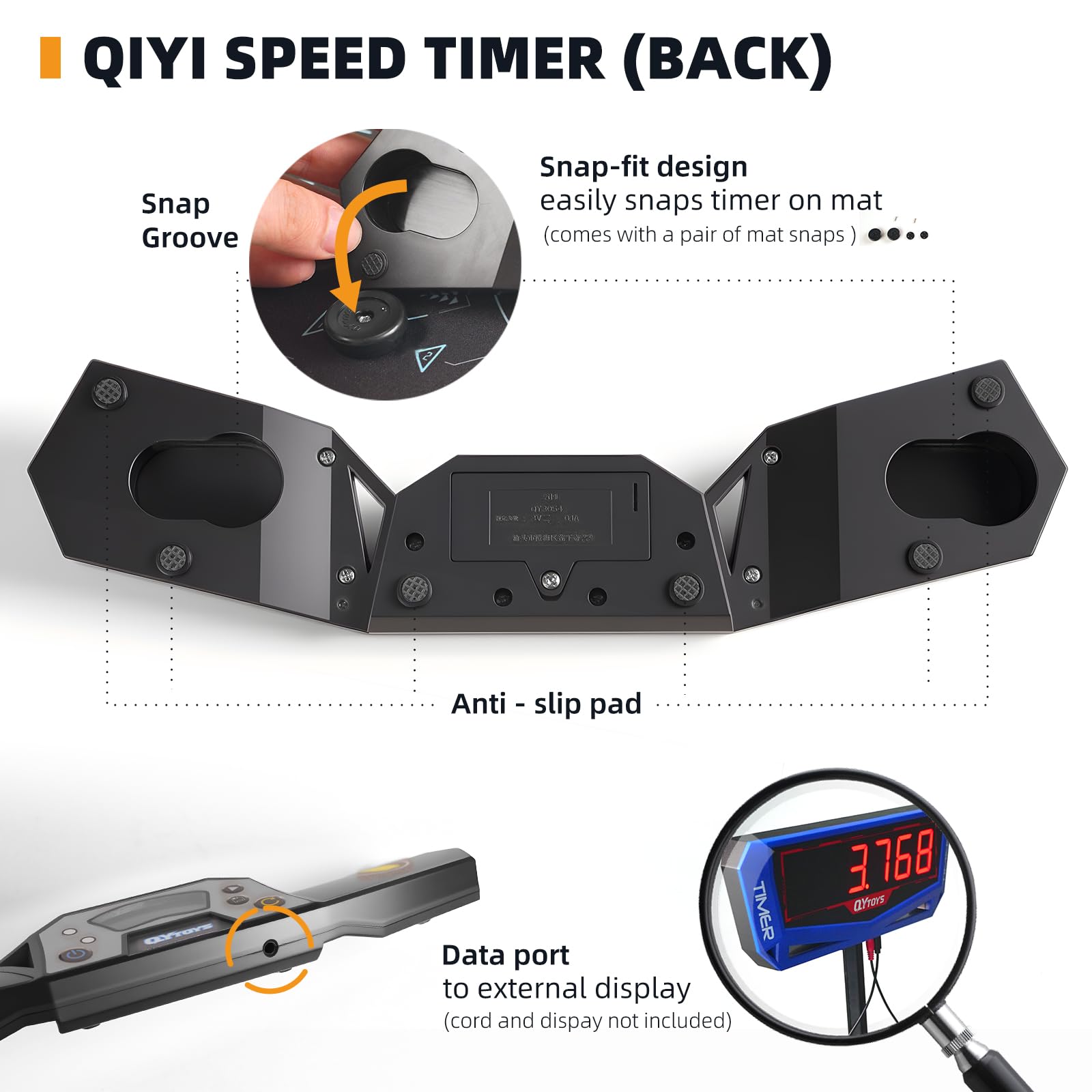 LogicTwist Touch-Activated Timer hand-press demonstrates effortless start and stop for practice