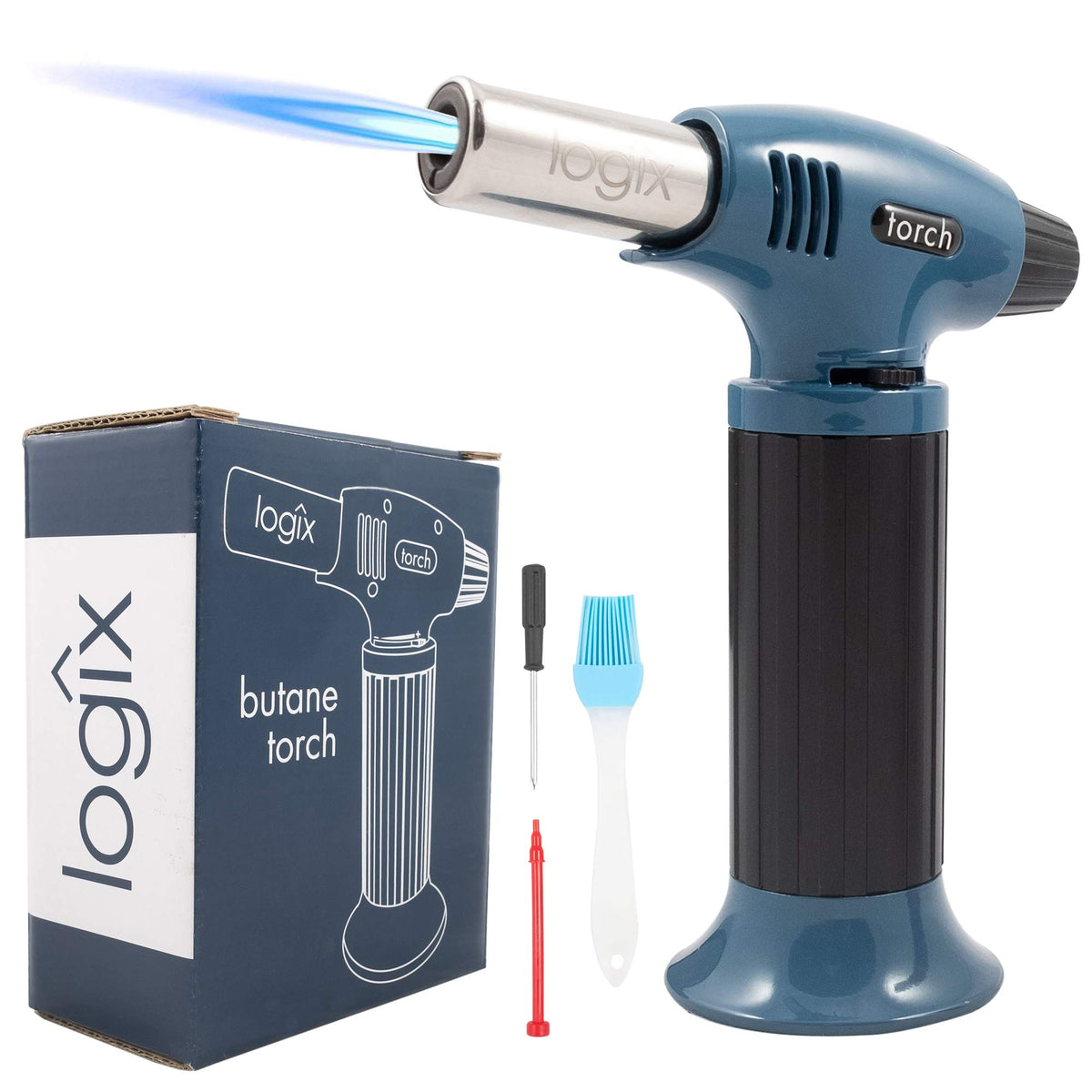 Logix 20910 torch body ready for precise culinary flame tasks.
