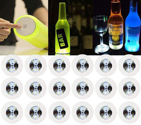 LOGUIDE LED light up coasters bottle glow setup enhances evening drinks