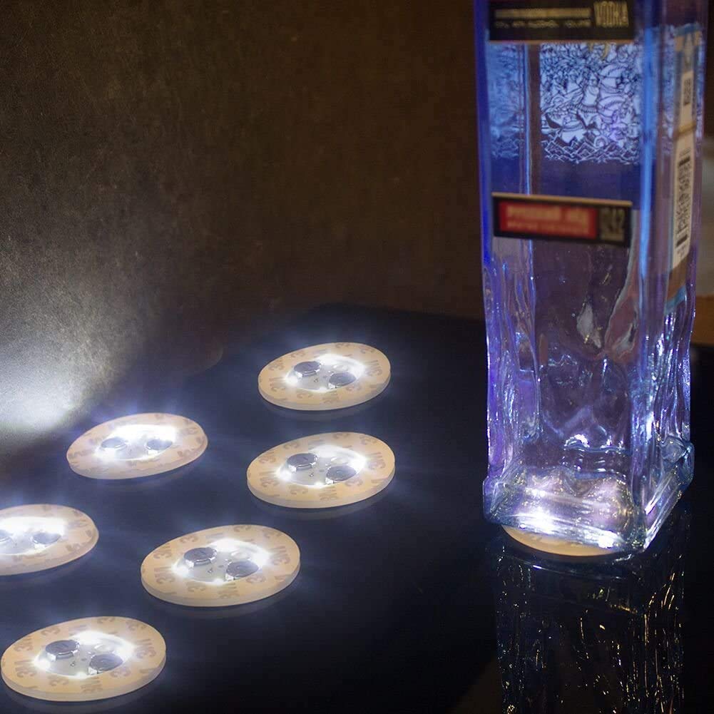 LOGUIDE laminated foam-core coaster provides stable support with glow