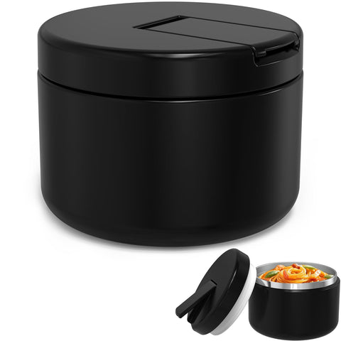 LOHASOK 12oz kids soup thermo with buckle lid for mess-free school lunches.