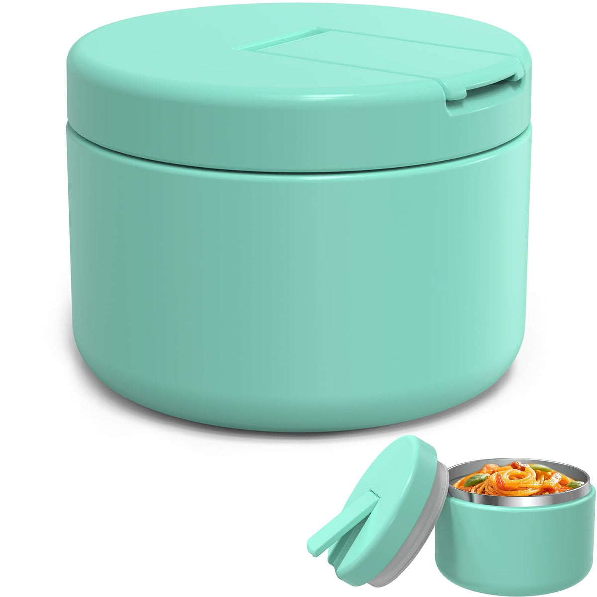 LOHASOK 12oz thermo jar keeps hot meals ready for school lunch.