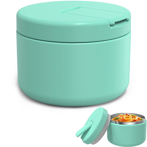 LOHASOK 12oz thermo jar keeps hot meals ready for school lunch.