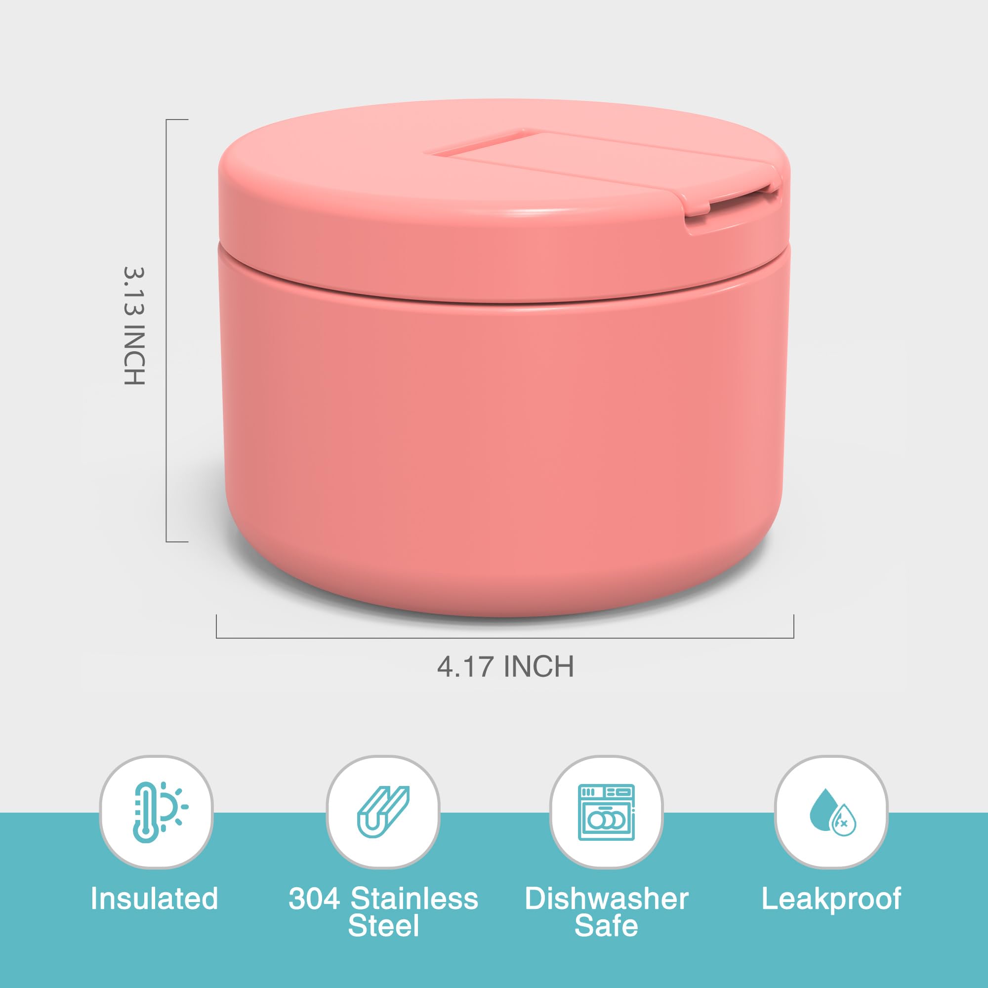LOHASOK backpack-ready lunch jar ideal for travel and on-the-go meals.