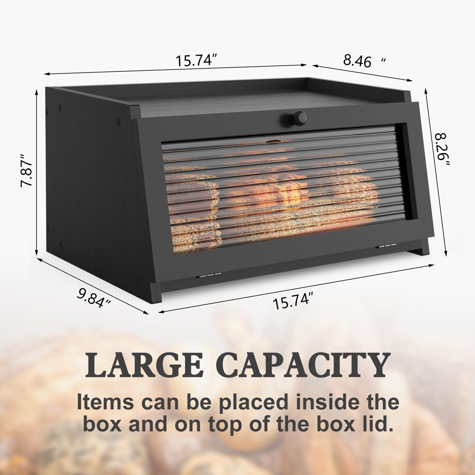 LOHASOK bread box is easy to assemble with included parts and guide.