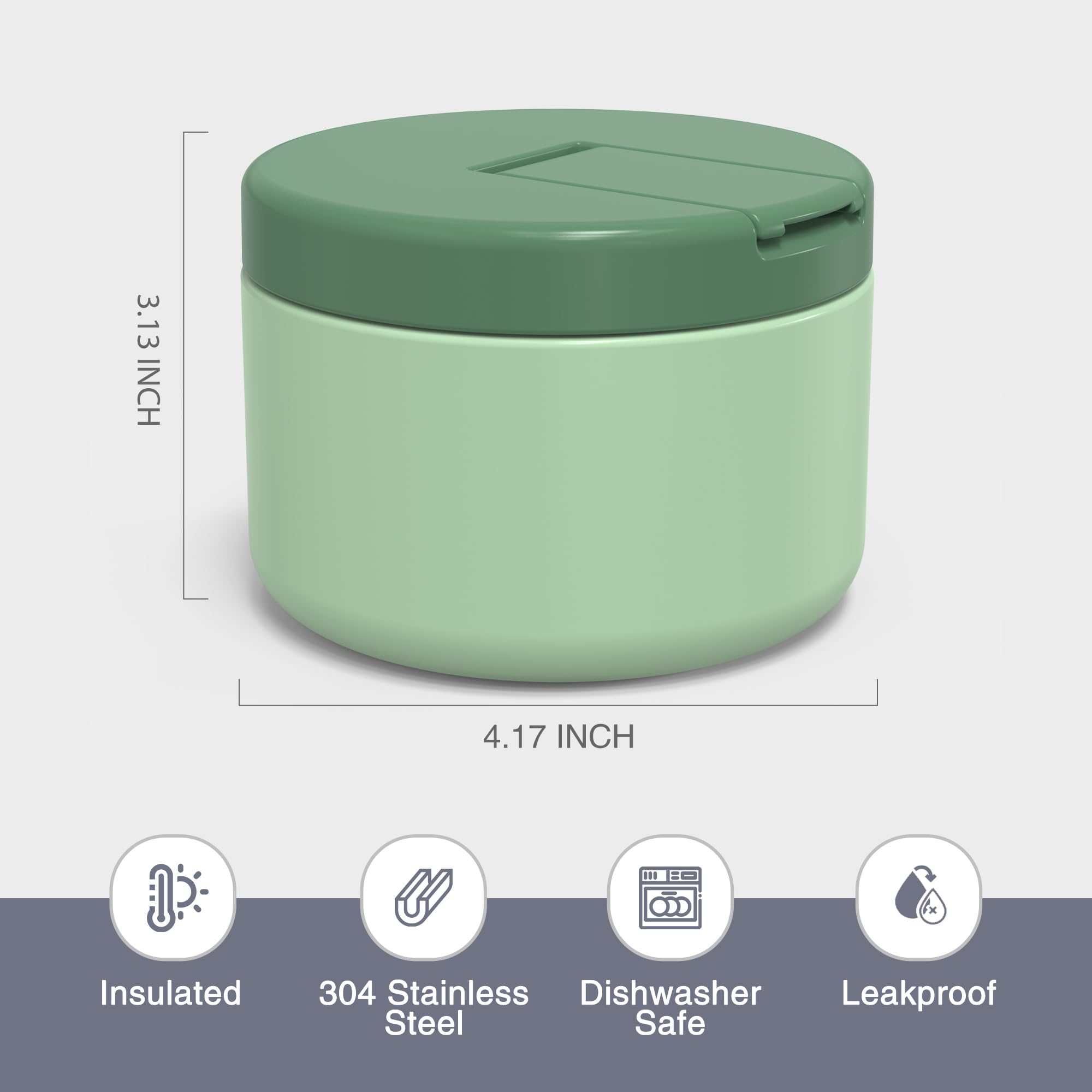 LOHASOK Compact school travel container fits in kids' backpacks.
