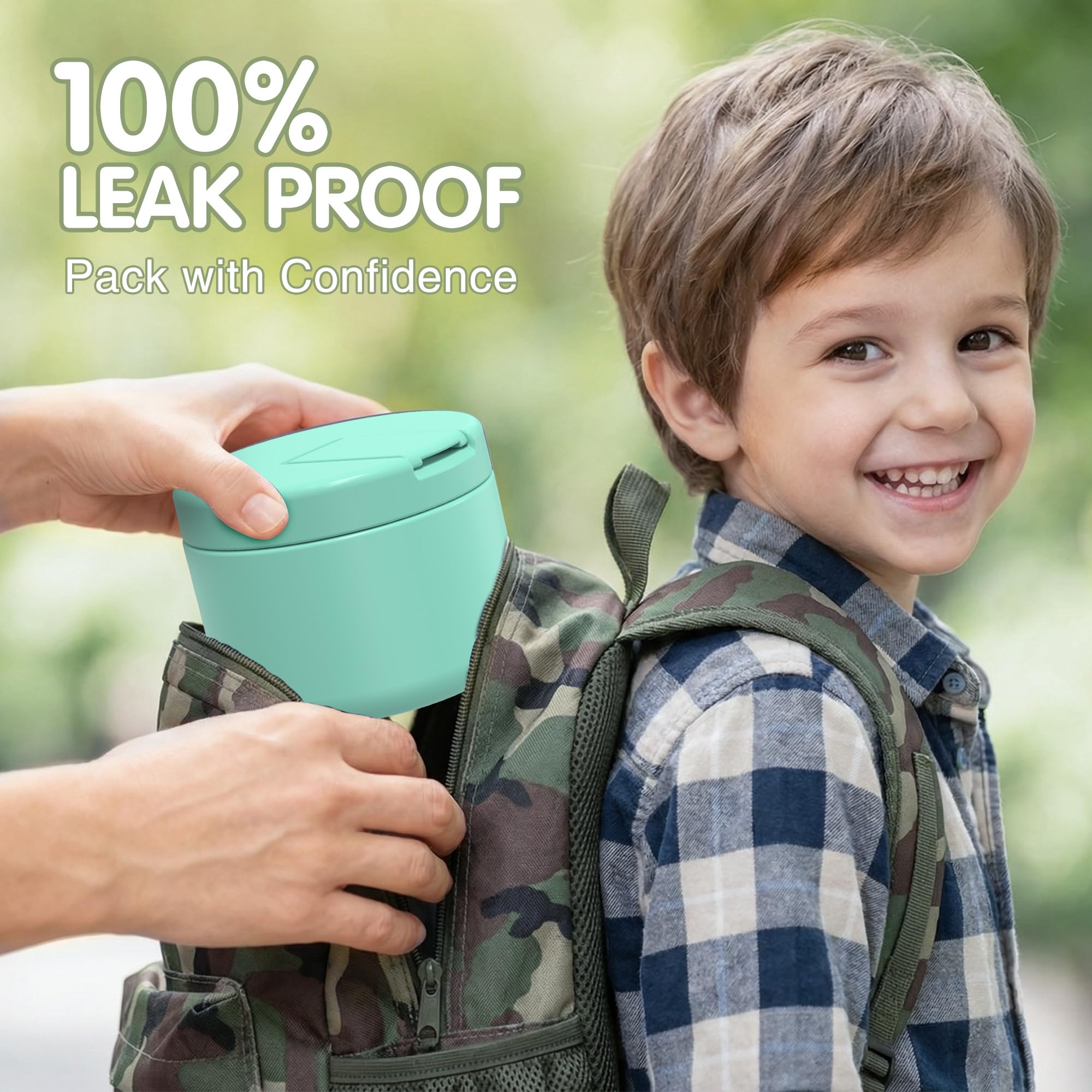 LOHASOK leak-proof seal prevents spills in bags and backpacks.