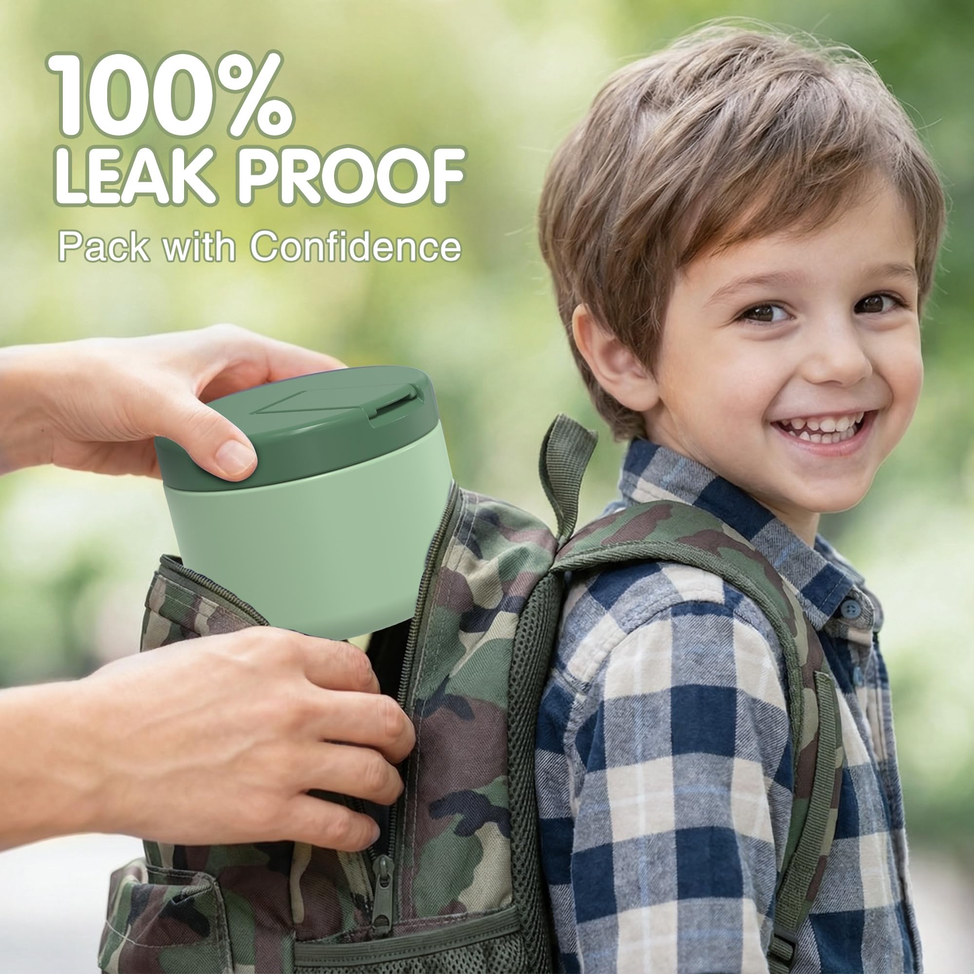 LOHASOK Leak-proof lunch container prevents spills in backpacks.