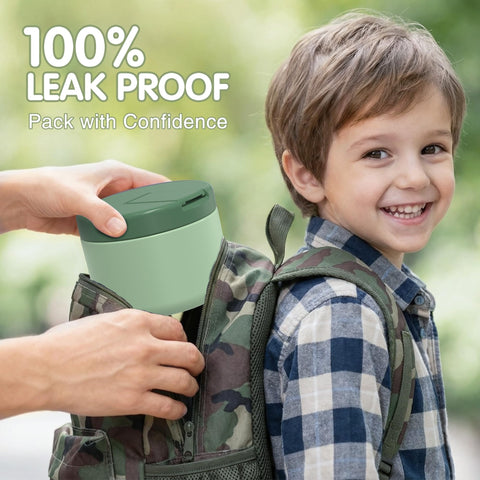 LOHASOK Leak-proof lunch container prevents spills in backpacks.