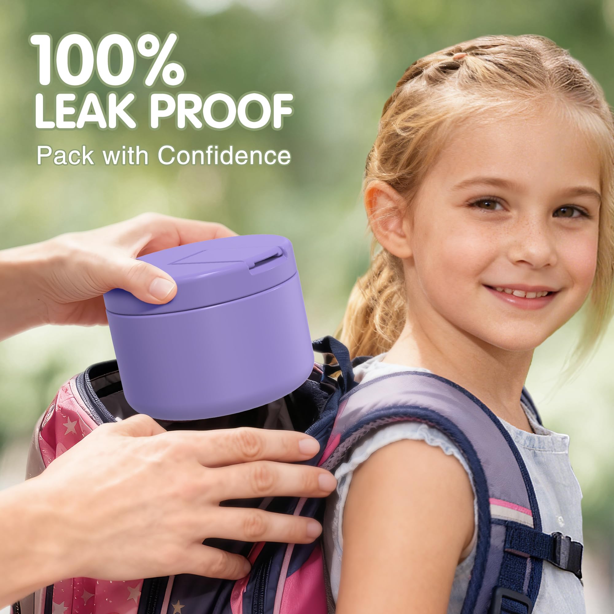 LOHASOK leak-proof seal demonstrated for backpack use