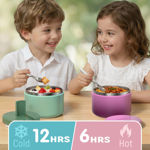 LOHASOK Kids Soup Thermo 12oz capacity fits small appetites