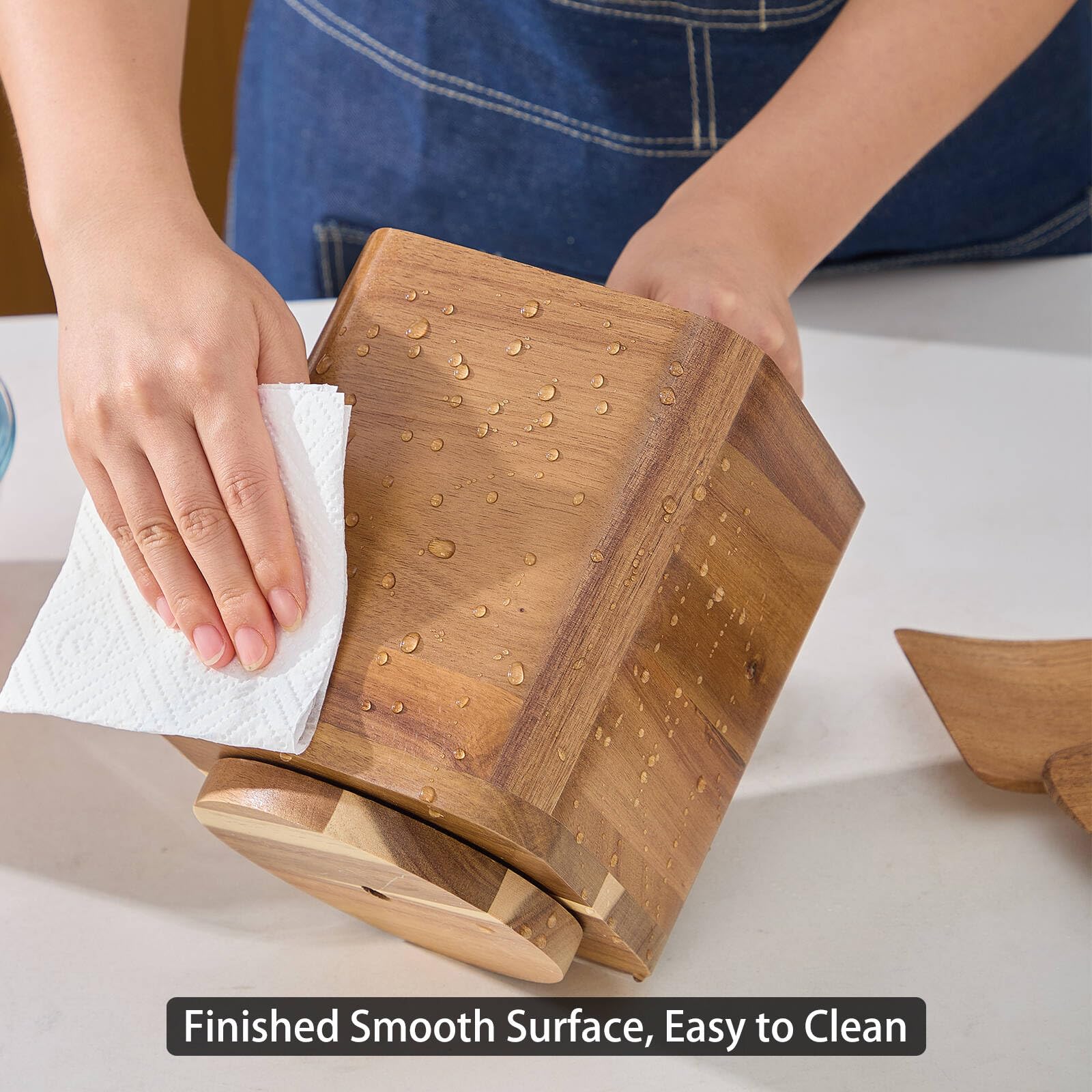 LOHONER sturdy countertop organizer keeps utensils tidy and reachable.