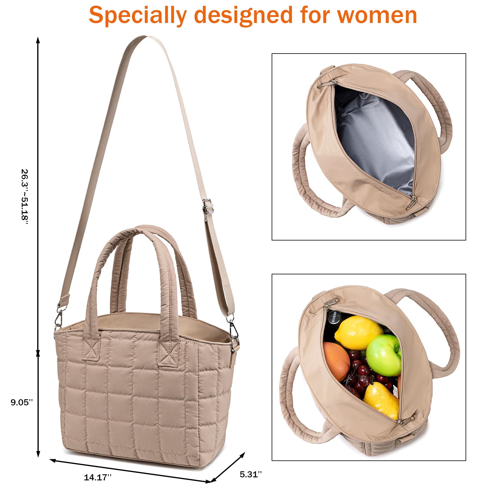 LOIDOU adjustable shoulder strap provides versatile, comfortable carrying.