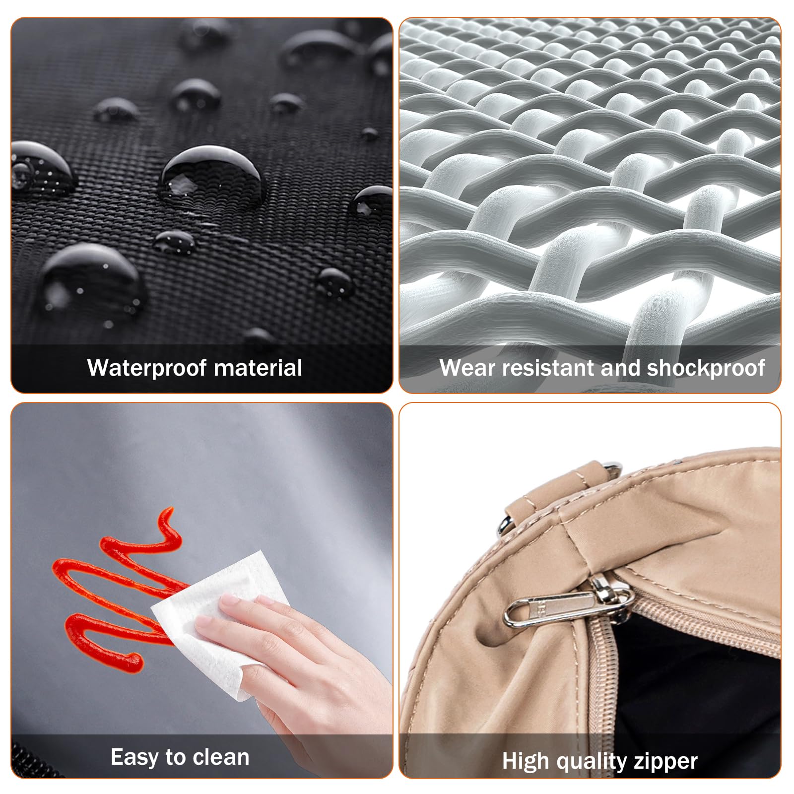 LOIDOU easy-clean interior facilitates quick spill cleanup.