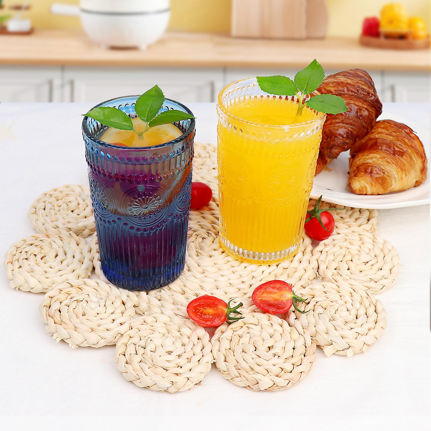 Loivttvv dishwasher-safe glass set for easy care during everyday use