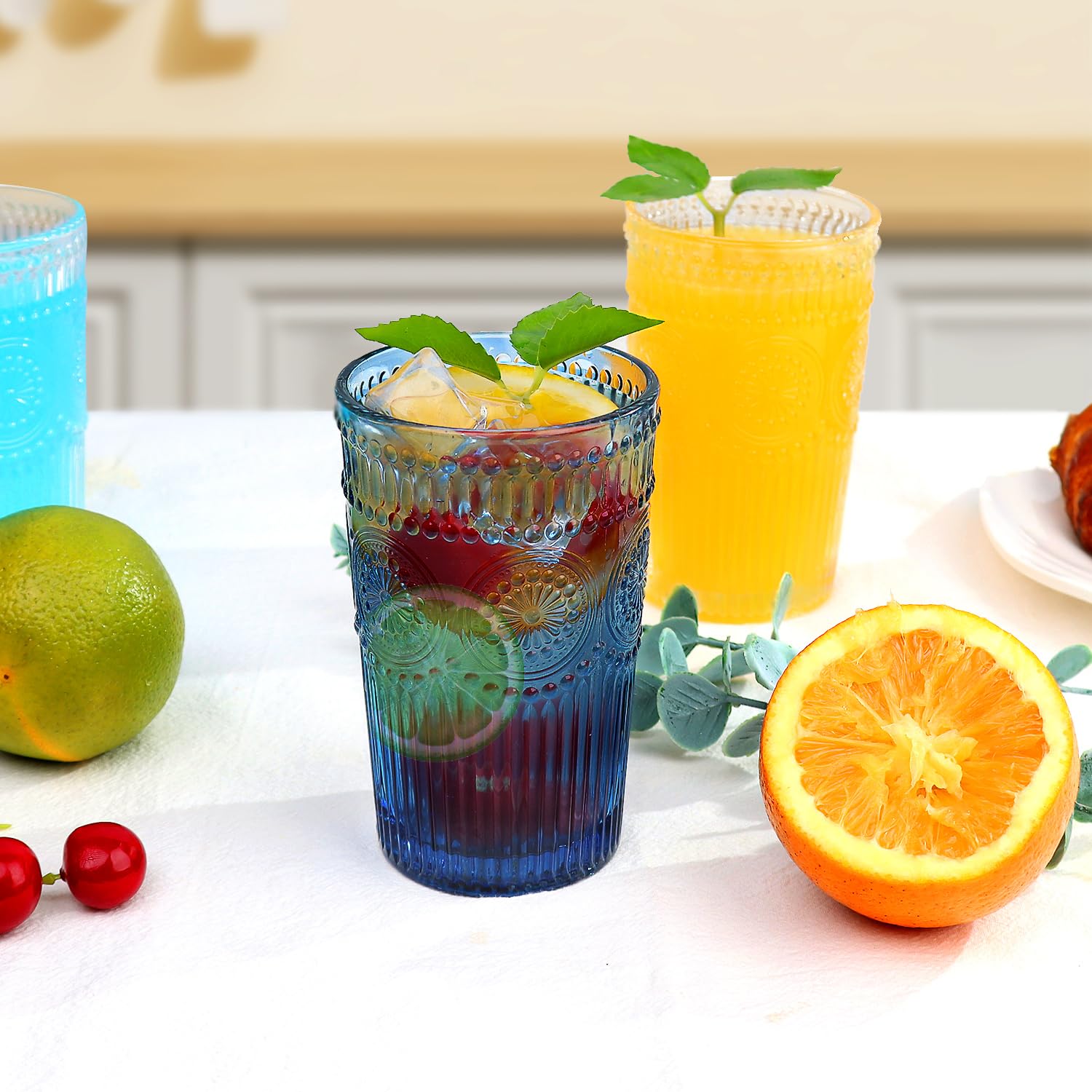Loivttvv whiskey glass, sturdy 12oz tumbler for neat pours or cocktails