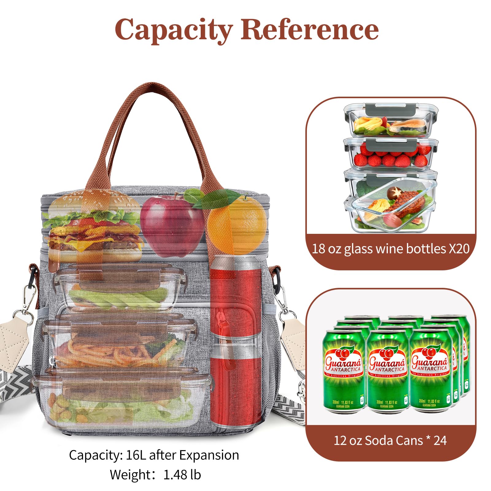 LOKASS insulated leakproof interior keeps meals fresh on the go.