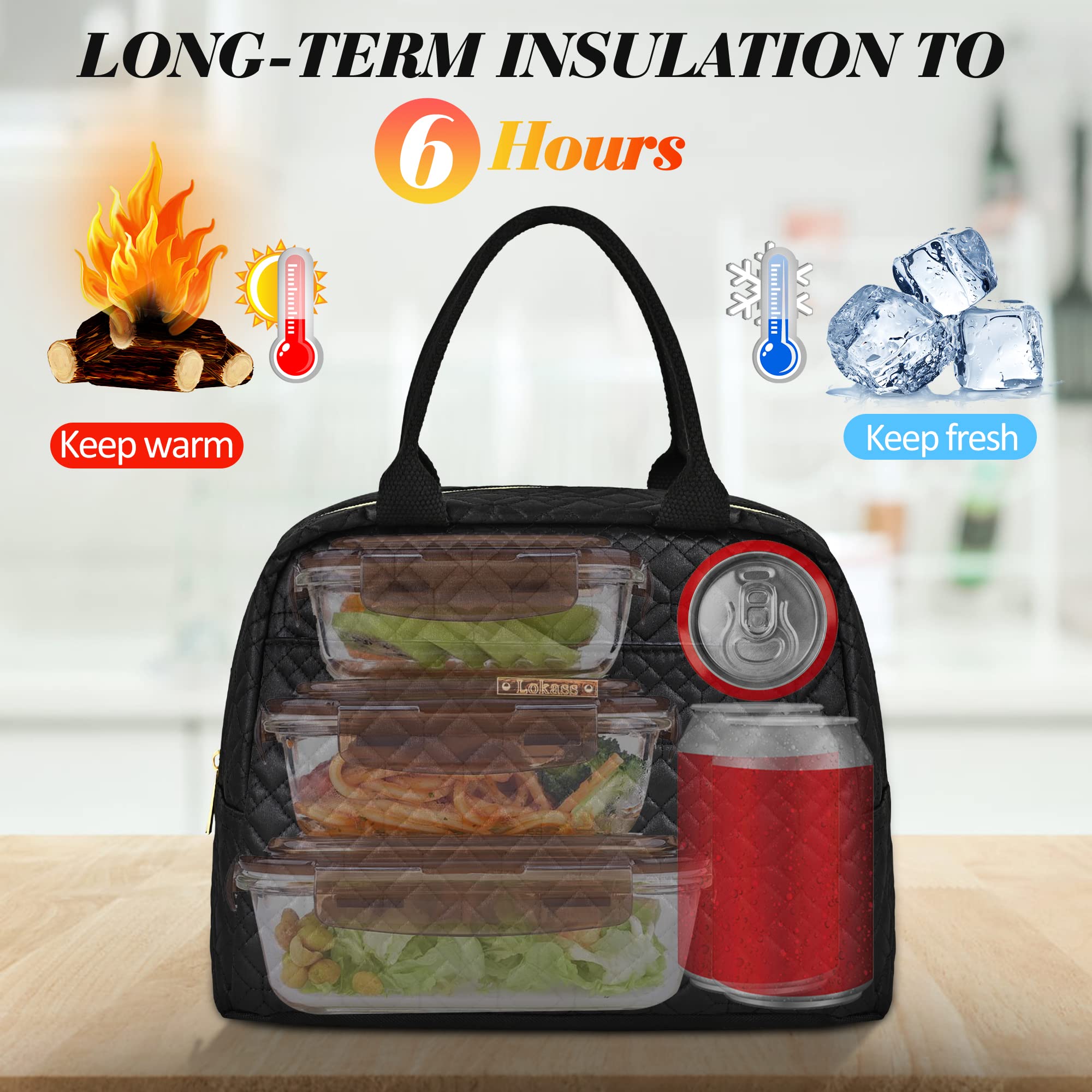 LOKASS bag dimensions, 11.5x6.5x8.2 inches, compact yet capable