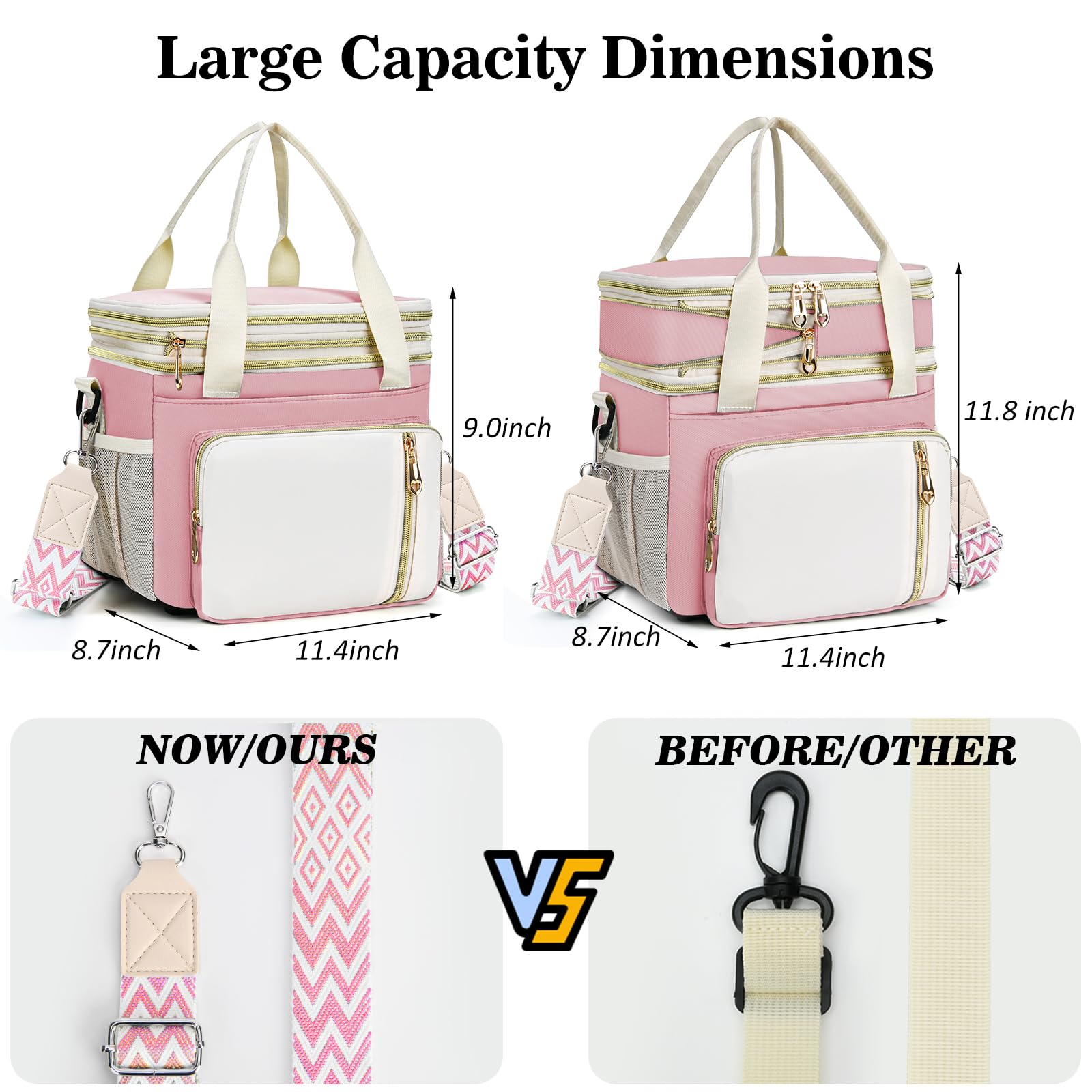 LOKASS lunch bag offers two carry options for comfort