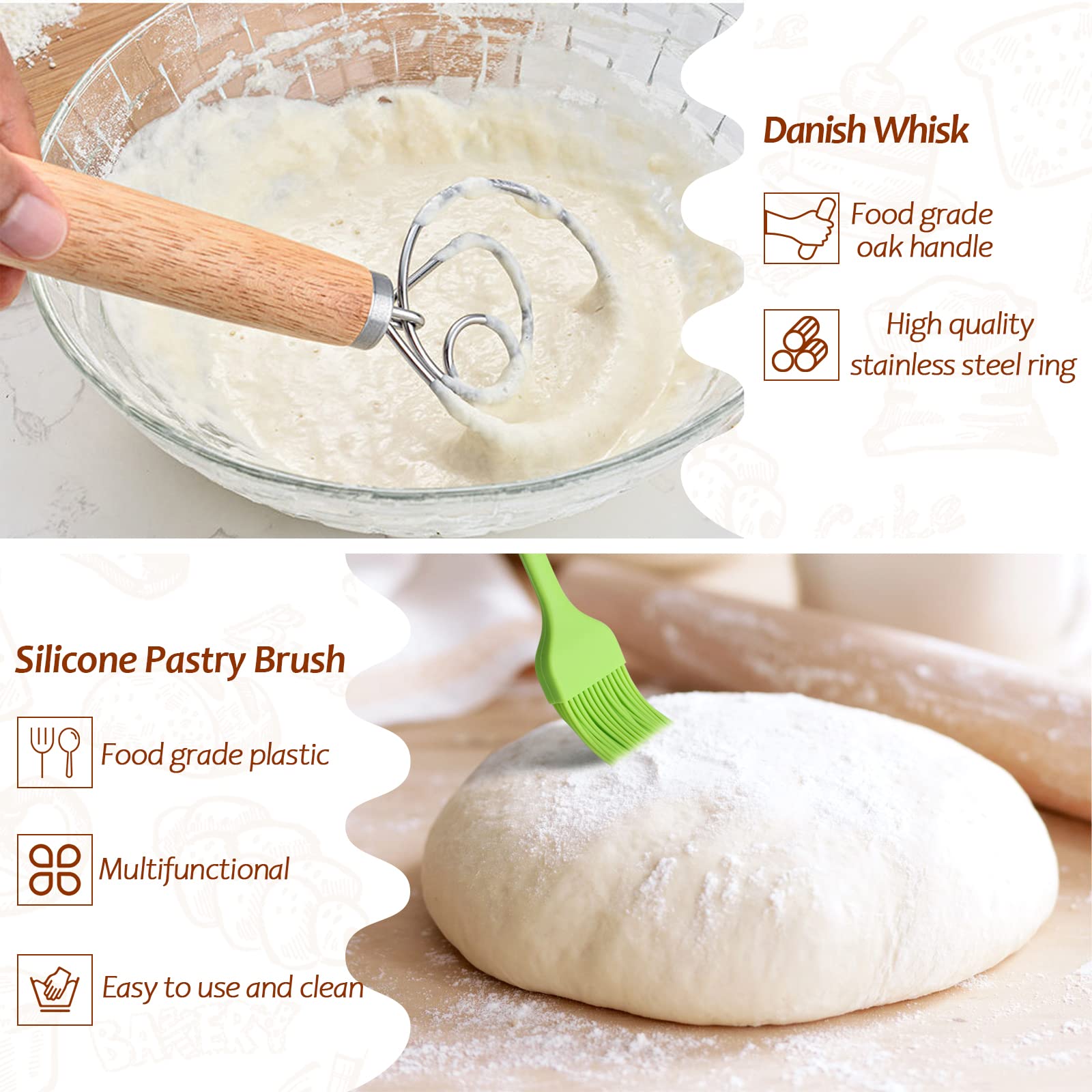 Lokeisna bread lame with five blades for precise scoring of breads