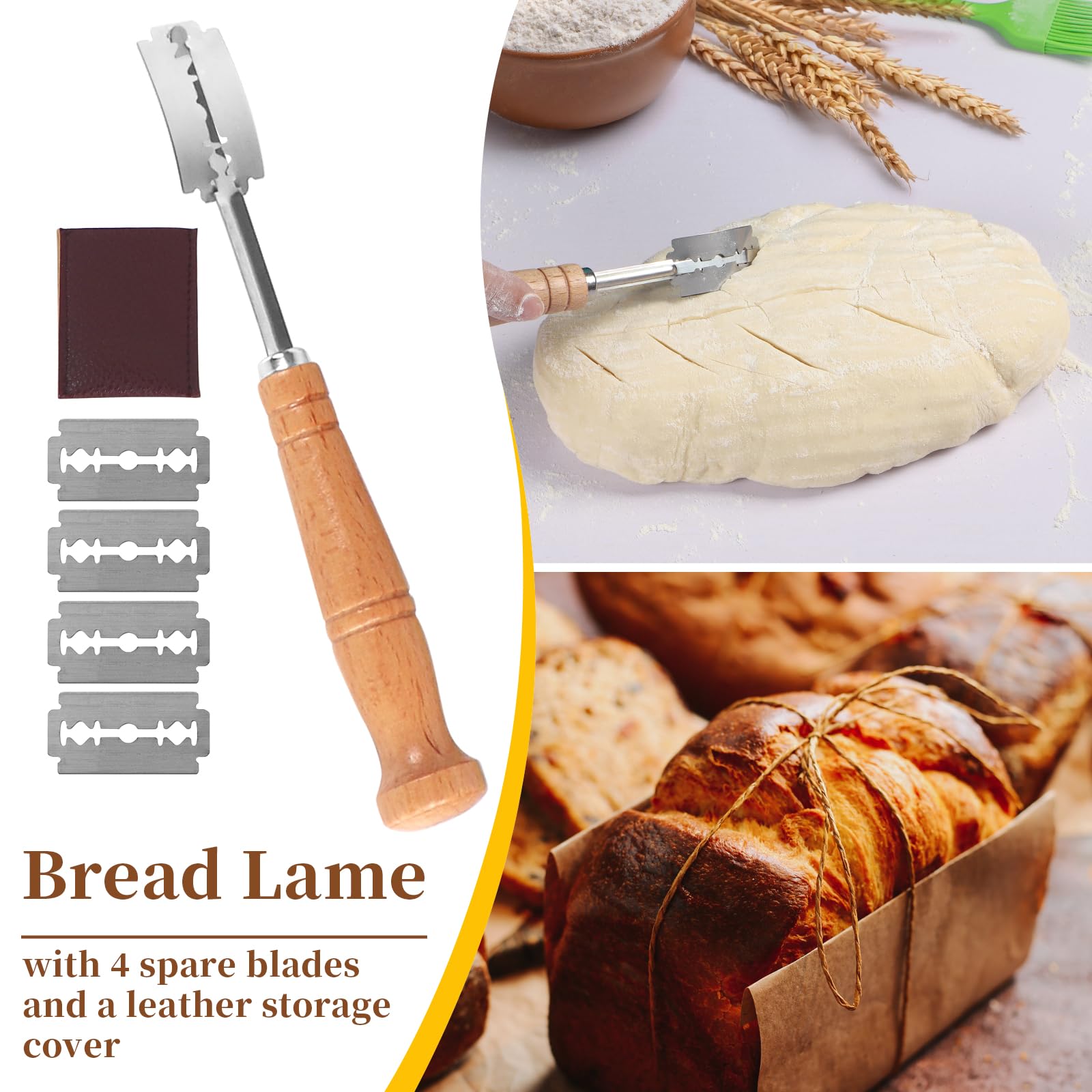 Lokeisna Danish whisk for smooth dough mixing and starter preparation